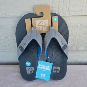 Reef Cushion Spring 2.0 Flip Flop Sandals Men SZ 9 Grey Shadow Comfort Slip-On
